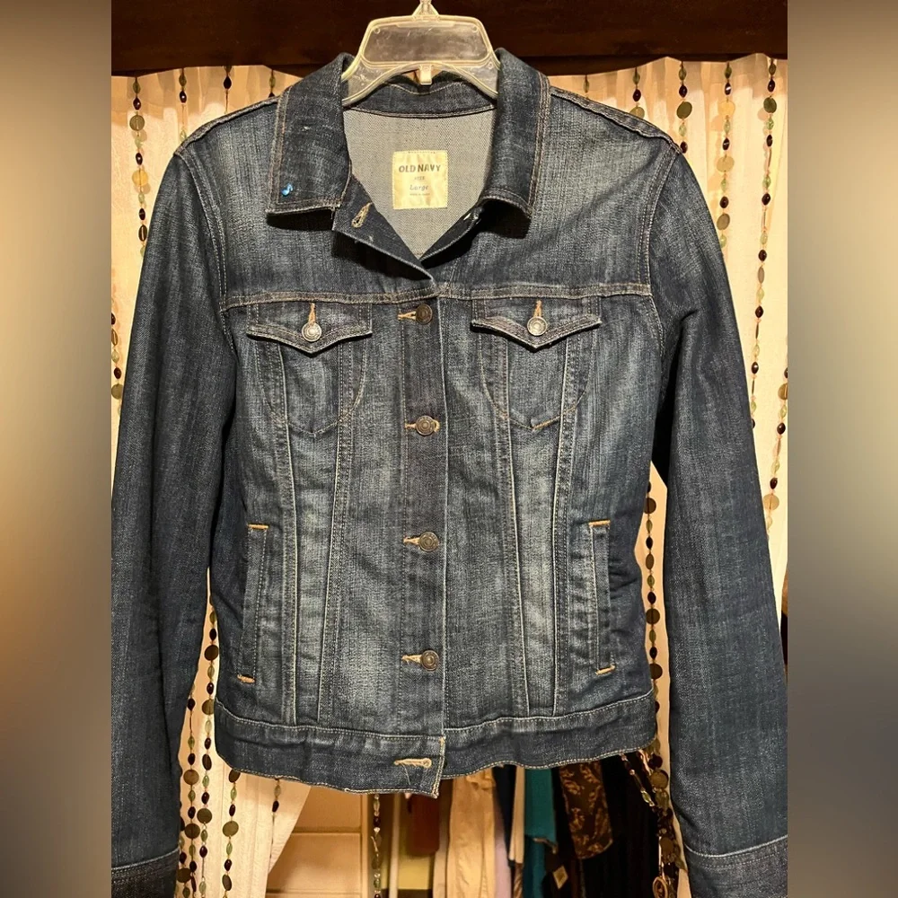 Lucky Cat Custom Denim Jacket - Blue